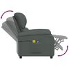 vidaXL Fauteuil de massage inclinable Gris fonc&eacute; Tissu