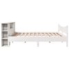 vidaXL Cadre de lit sans matelas blanc 200x200 cm bois massif de pin