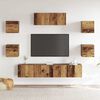 vidaXL Ensemble de meuble TV mural 5 pcs vieux bois