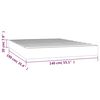 vidaXL Matelas de lit à ressorts ensachés Blanc 140x190x20 cm