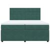 vidaXL Sommier &agrave; lattes de lit et matelas Vert fonc&eacute; 200x200cm Velours