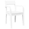 vidaXL Chaises à manger 2 pcs blanc bois massif caoutchouc