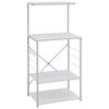 vidaXL Armoire &agrave; micro-ondes Blanc 60x39,6x123 cm Bois d'ing&eacute;nierie