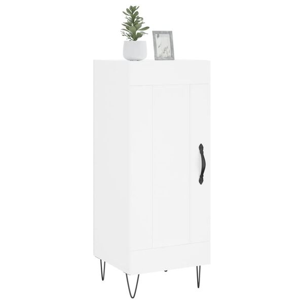 vidaXL Buffet blanc 34,5x34x90 cm bois d'ingénierie