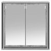 vidaXL Armoire murale de salle de bain miroir sonoma gris 60x21x60 cm