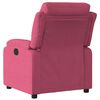 vidaXL Fauteuil inclinable &eacute;lectrique rouge bordeaux velours