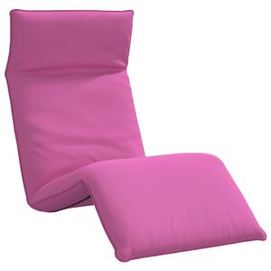 vidaXL Transat pliant rose 175 x 54 x 8,5 cm tissu Oxford