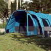 vidaXL Tente familiale tunnel 8 personnes bleu imperméable