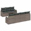 vidaXL Ensemble de canap&eacute; de jardin 8 pi&egrave;ces 7-Nombre de places Gris