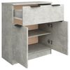 vidaXL Buffet Gris béton 60x30x70 cm Bois d'ingénierie