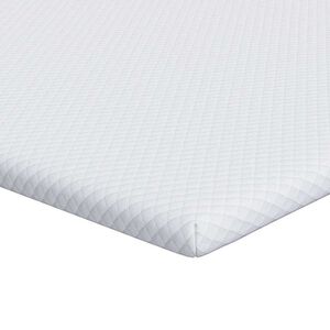 vidaXL Surmatelas Blanc 80 x 200 cm Tissu Jacquard