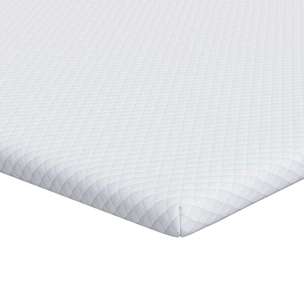 vidaXL Surmatelas Blanc 80 x 200 cm Tissu Jacquard