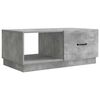 vidaXL Table basse Gris b&eacute;ton 90 x 50 x 37 cm Bois d'ing&eacute;nierie