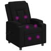 vidaXL Fauteuil de massage inclinable Noir 75 x 95 x 100 cm Tissu