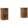 vidaXL Ensemble meuble TV 2 pc Bois Ancien Bois d'ing&eacute;nierie