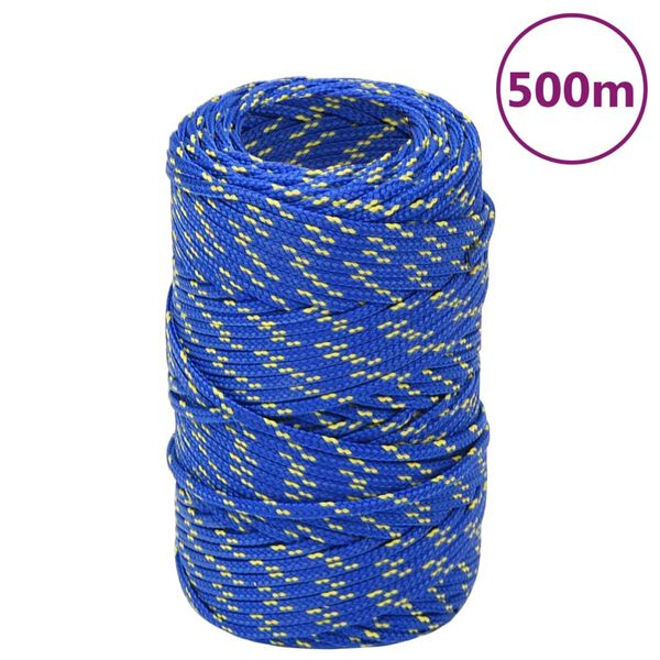 vidaXL Corde de bateau Bleu 2 mm 500 m Polypropyl&egrave;ne