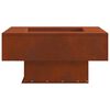 vidaXL Braise Marron 60 x 60 x 30 cm Acier patin&eacute;
