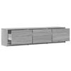vidaXL Meuble TV Gris Sonoma 165 x 34 x 40 cm Bois d'ing&eacute;nierie