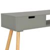 vidaXL Table console Gris 80x30x72 cm Pin massif