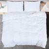 vidaXL Ensemble de housse de couette Blanc 225x220 cm Microfibre