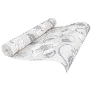 vidaXL Papier peint 3D Solide Ray&eacute; Fleur 10 x 0,53 m Tissu non tiss&eacute;