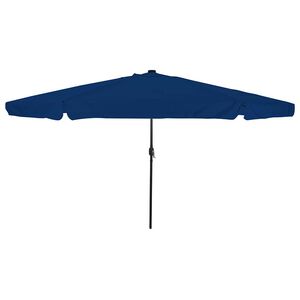 vidaXL Parasol de jardin 395 x 395 x 245 cm Polyester Rond Azur