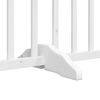 vidaXL Barrière pour chien porte pliable 9panneaux blanc bois peuplier