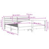 vidaXL Cadre de lit sans matelas 180x200 cm bois massif de pin