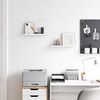 vidaXL &Eacute;tag&egrave;re Murale avec &eacute;tag&egrave;re 2 pcs Marbre blanc 40 x 9 x 3 cm