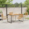 vidaXL Ensemble de salle à manger pour jardin 5 pcs Beige