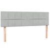 vidaXL Sommier &agrave; lattes de lit et matelas gris clair 160x220cm velours
