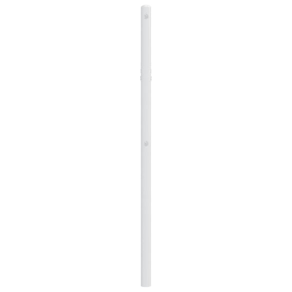 vidaXL T&ecirc;te de lit m&eacute;tal blanc 75 cm