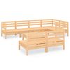 vidaXL Salon de jardin 8 pcs Bois de pin massif