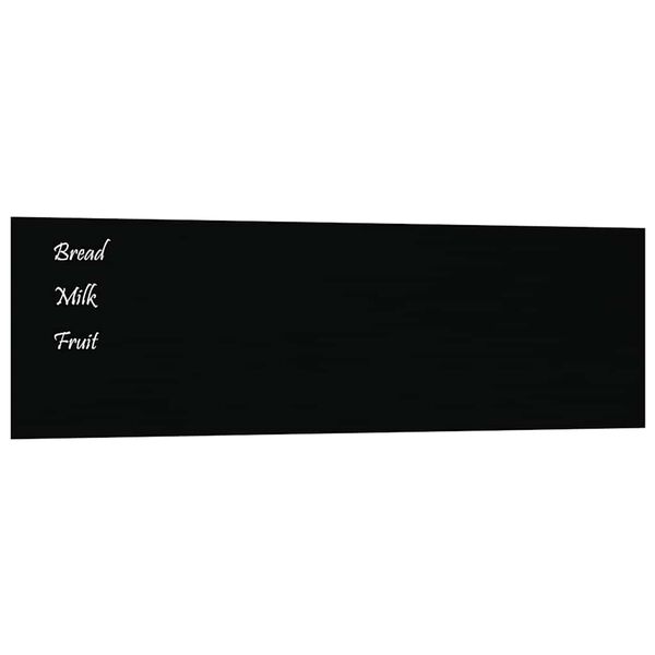 vidaXL Tableau noir magn&eacute;tique mural Noir 100x30 cm Verre tremp&eacute;