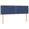 vidaXL Sommier &agrave; lattes de lit avec matelas Bleu 140x200 cm Tissu