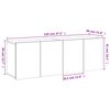 vidaXL Meubles TV muraux 2 pcs chêne fumé 60x30x41 cm