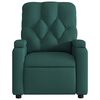 vidaXL Fauteuil inclinable &eacute;lectrique Vert fonc&eacute; Tissu