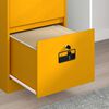 vidaXL Cabinet de Dossier Jaune moutarde 44 x 50 x 106.5 cm