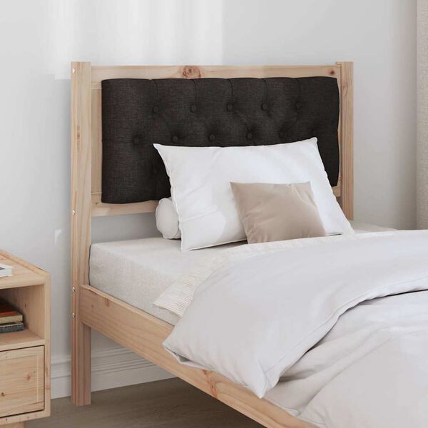 vidaXL T&ecirc;te de lit Autre Marron et noir 80 cm Bois massif en pin
