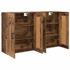 vidaXL Meuble mural Montage mural 2 pcs Bois ancien 69,5 x 34 x 90 cm