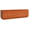 vidaXL Meuble TV 156 x 37 x 45 cm Marron Bois d'ing&eacute;nierie