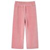 Pantalons pour enfants velours c&ocirc;tel&eacute; rose clair 140