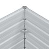 vidaXL Lit sur&eacute;lev&eacute; de jardin 160x80x77 cm Acier galvanis&eacute; Argent&eacute;