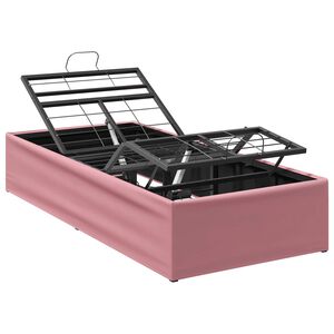 vidaXL Cadre de Lit &Eacute;lectrique R&eacute;glable Rose 200 x 70 x 33,5 cm Acier