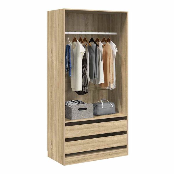 vidaXL Garde-robe Ch&ecirc;ne sonoma 100x50x200 cm Bois d'ing&eacute;nierie