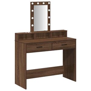 vidaXL Table de Toilette Marron 100 x 41 x 140 cm Bois d'ing&eacute;nierie