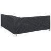 vidaXL Housse pour meubles Noir 235 x 235 x 80 cm Tissu Oxford 600D