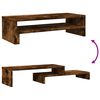 vidaXL Support de moniteur ch&ecirc;ne fum&eacute; 54x22x15 cm bois d'ing&eacute;nierie
