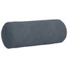 vidaXL Coussins d'accent 2 pcs Gris foncé Ø 15 x 40 cm
