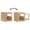 vidaXL Meuble de cage pour chiens ch&ecirc;ne sonoma 64,5x80x71 cm